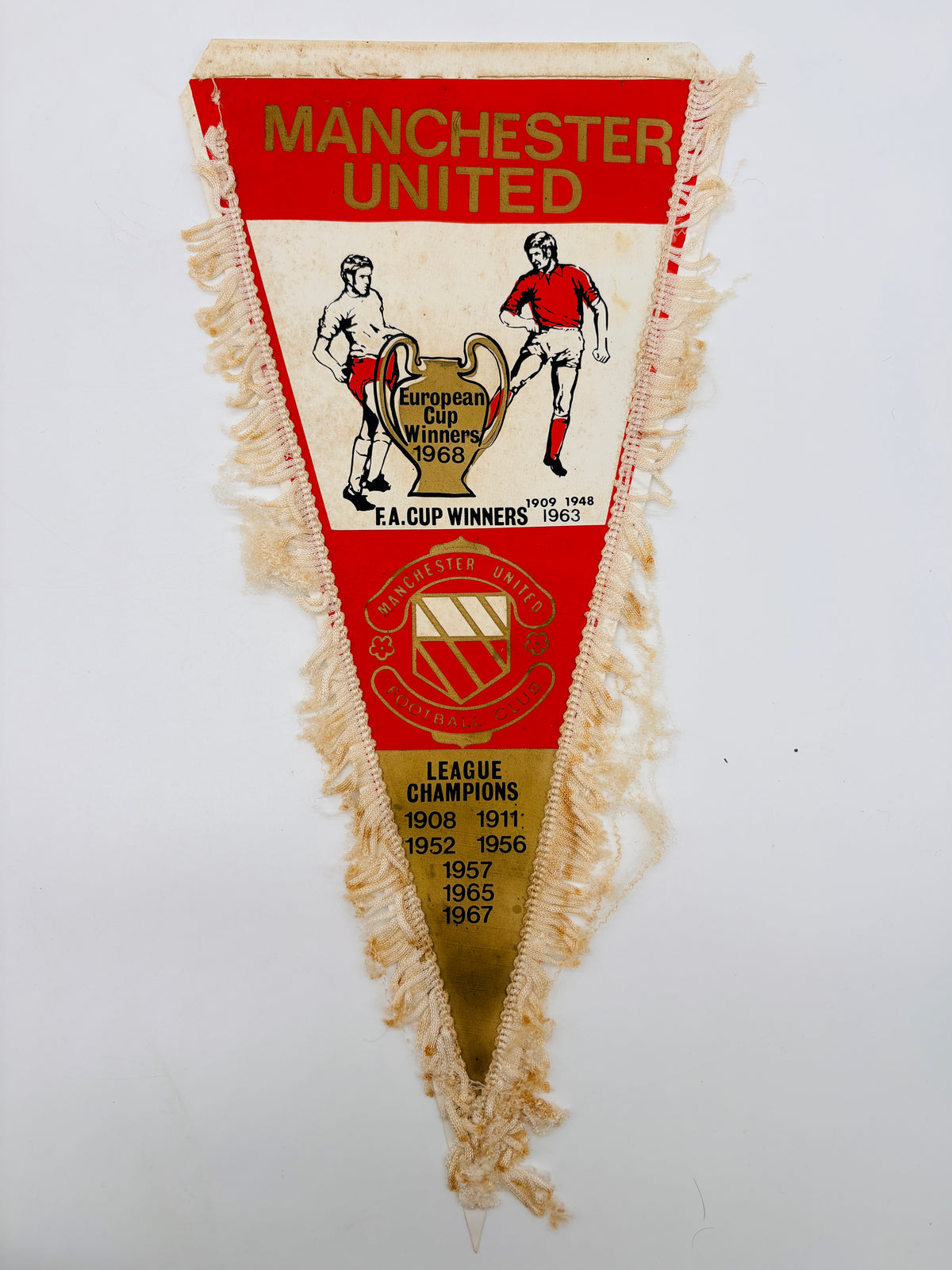 Manchester United/ManU Wimpel Trikot 1968