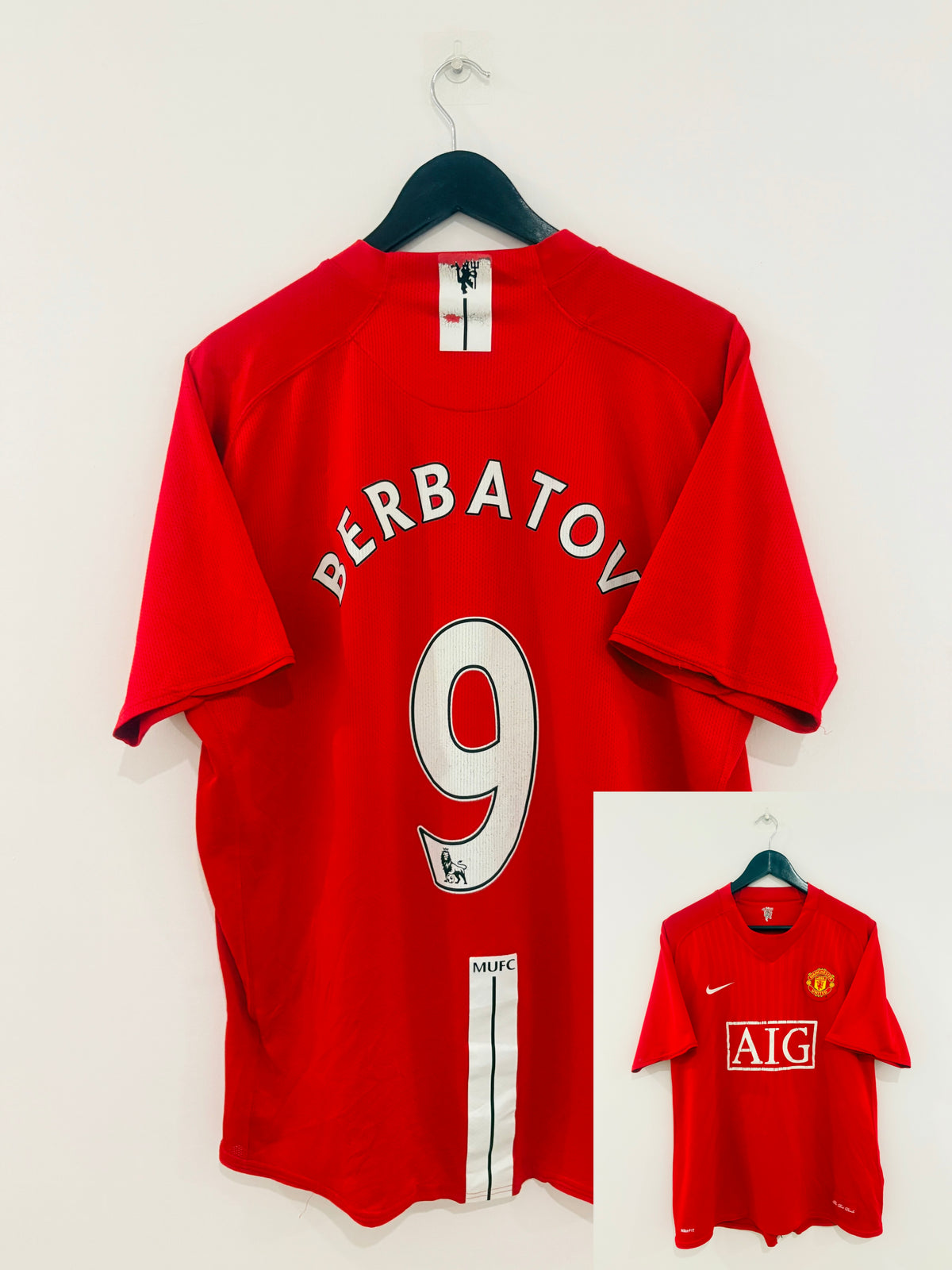 Manchester United/ManU Jersey 2008/2009 XL #9 Dimitar Berbatov