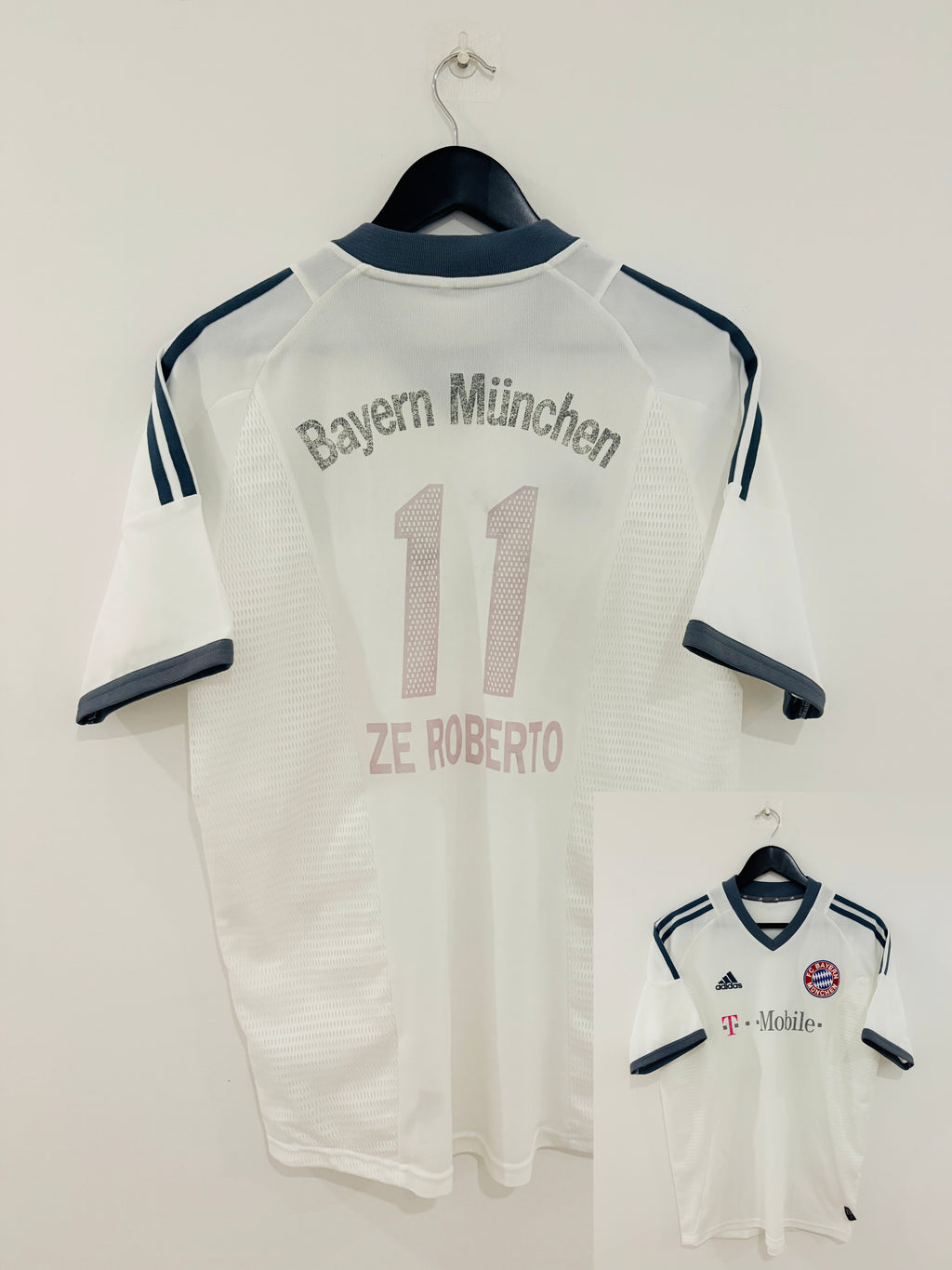 FC Bayern München Auswärts Trikot 2002/2003 M #11 Ze Roberto
