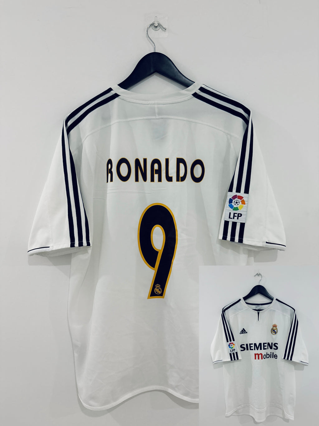 Real Madrid Heim Trikot 2003/2004 XL #9 Ronaldo Nazario R9