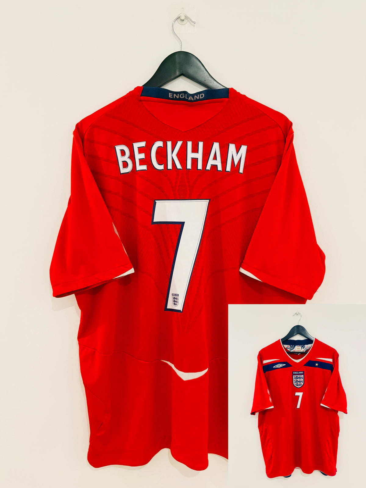 England Auswärts Trikot 2008 XXL #7 David Beckham