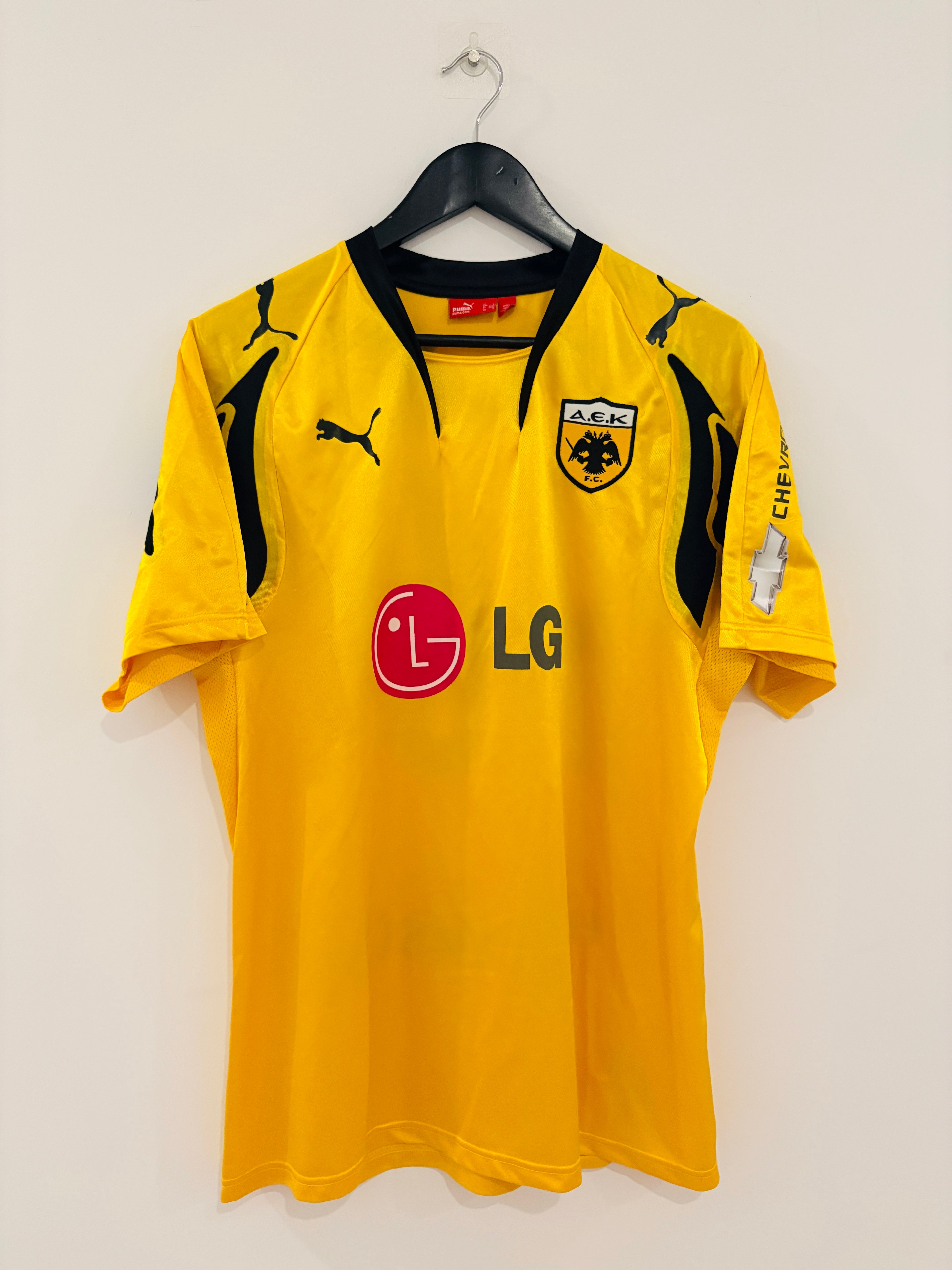 AEK Athen Heim Trikot 2007/2008 L #10 Rivaldo