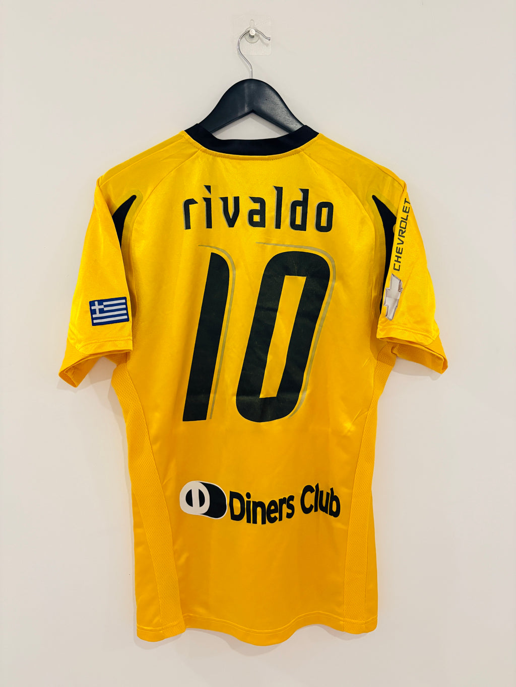 AEK Athen Heim Trikot 2007/2008 L #10 Rivaldo