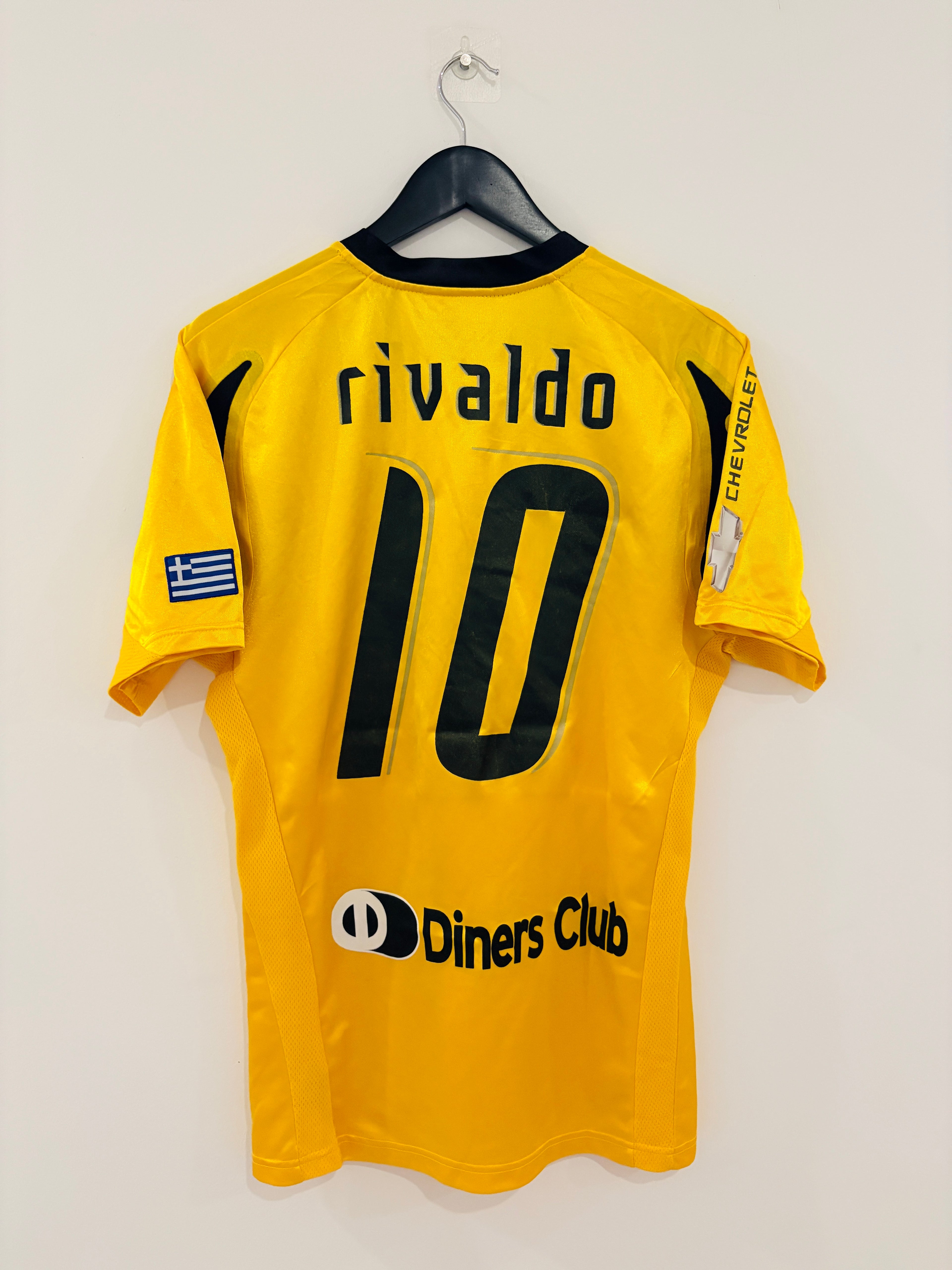 AEK Athen Heim Trikot 2007/2008 L #10 Rivaldo