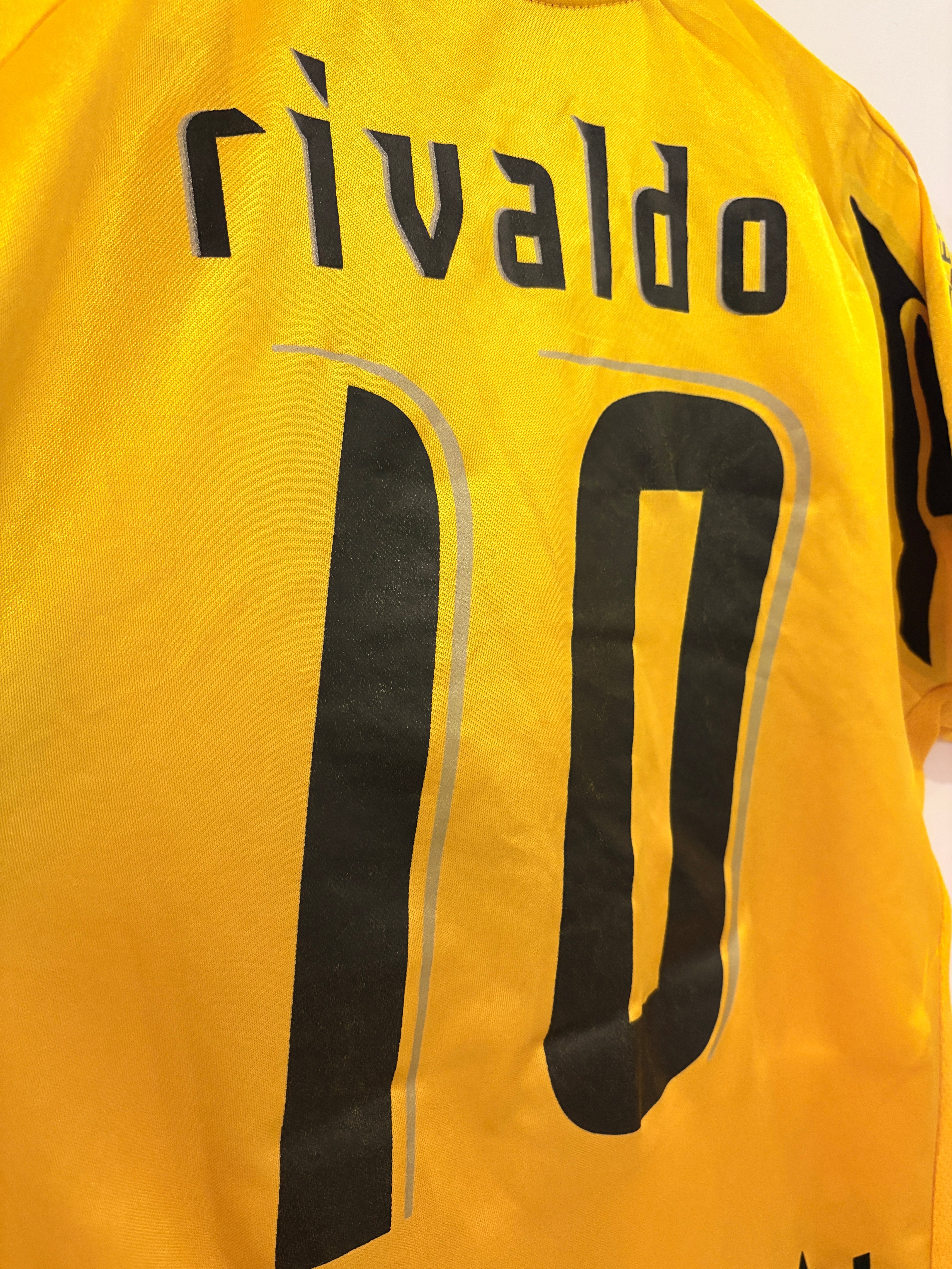 AEK Athen Heim Trikot 2007/2008 L #10 Rivaldo