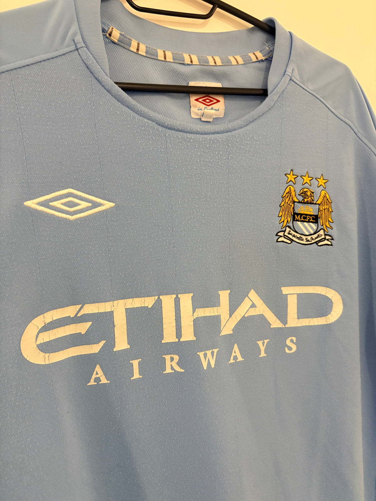 Manchester City Heim Trikot 2010/2011 46/XXL #9 Emmanuel Adebayor
