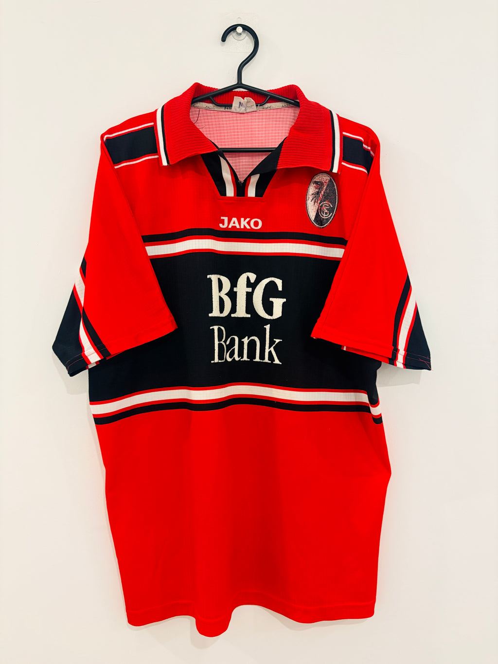 SC Freiburg Heim Trikot 1999/2000 XL #7 Zoubaier Baya