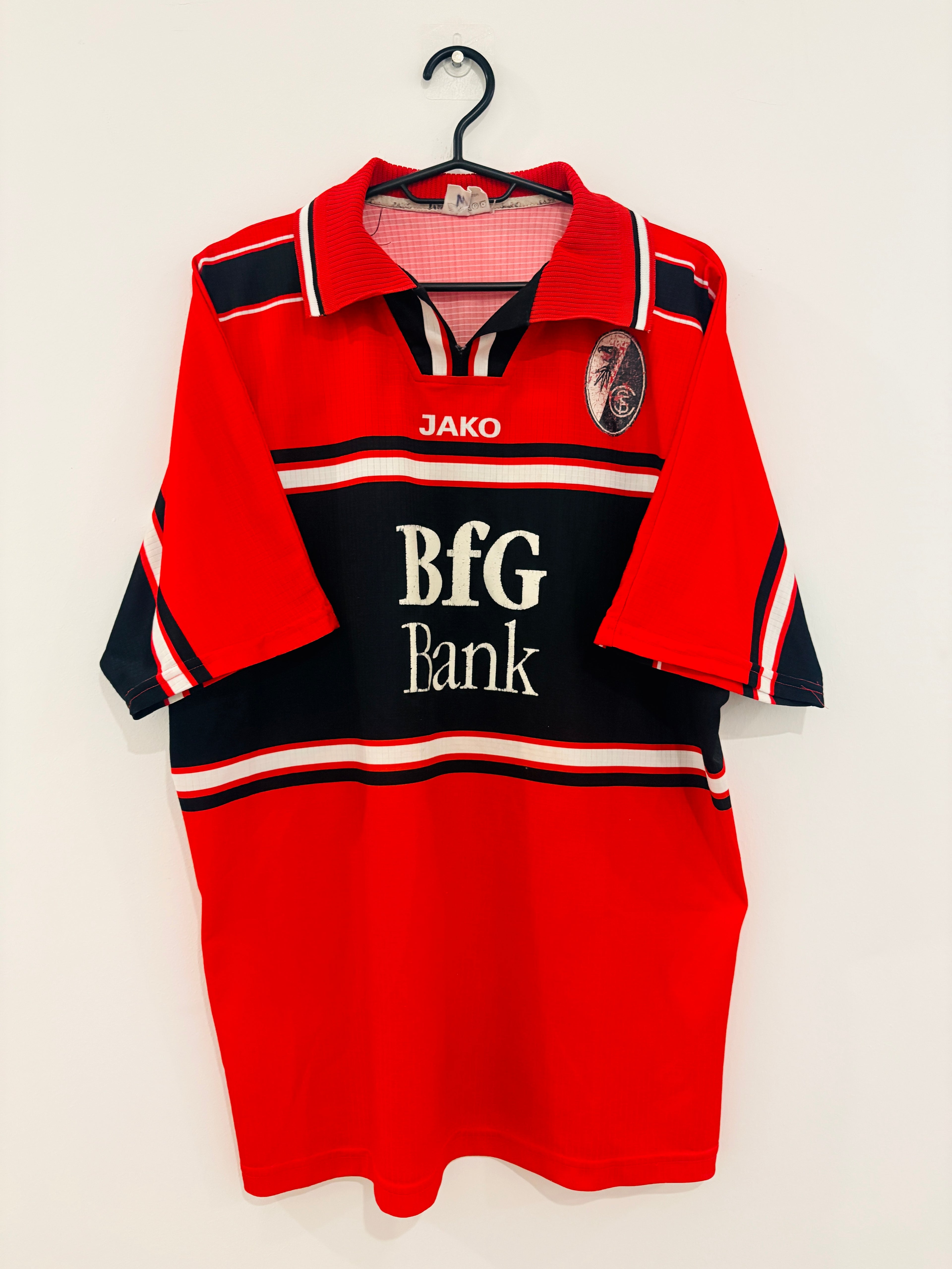 SC Freiburg Heim Trikot 1999/2000 XL #7 Zoubaier Baya