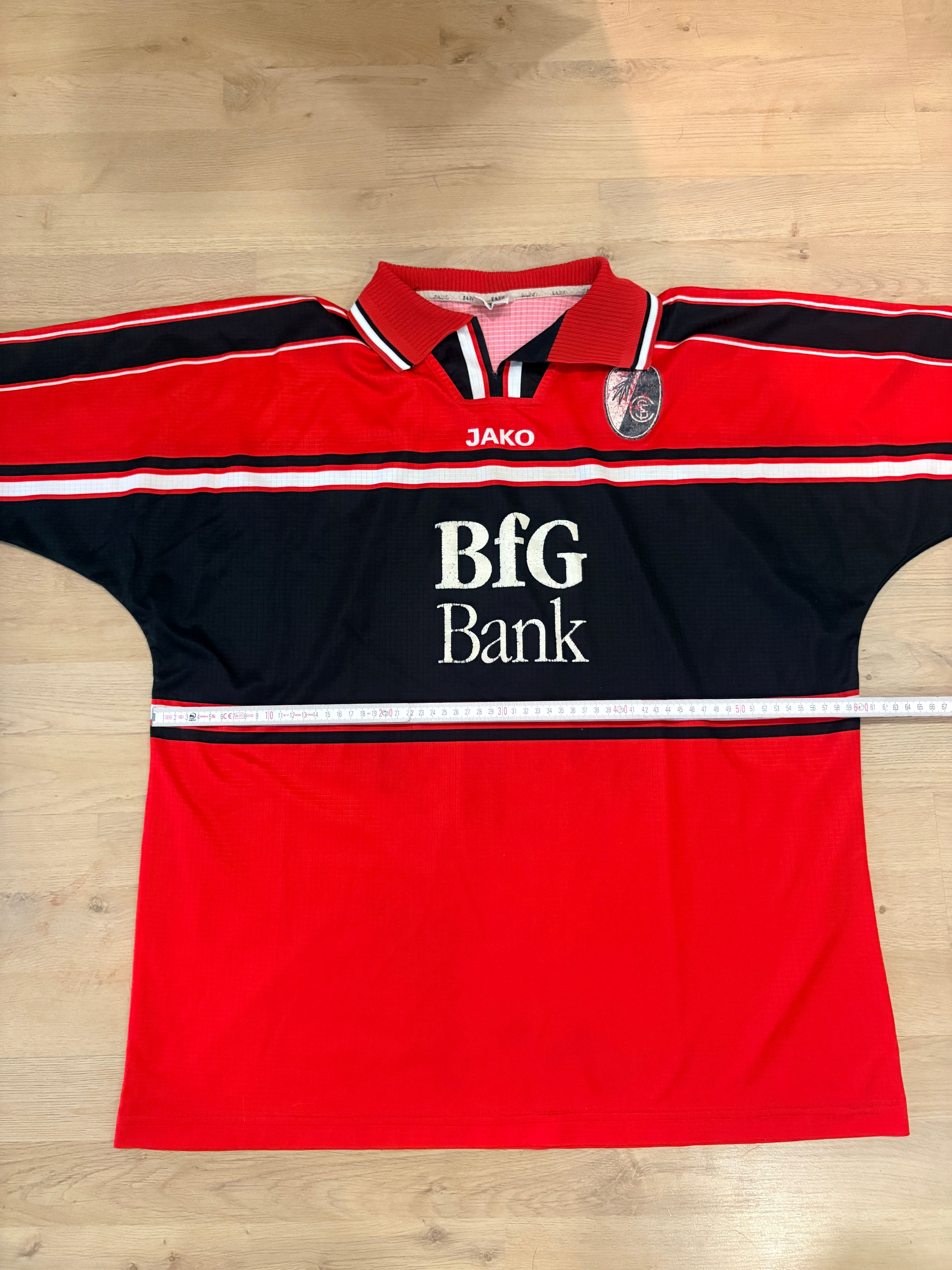 SC Freiburg Heim Trikot 1999/2000 XL #7 Zoubaier Baya