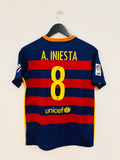 FC Barcelona Jersey 2015/2016 S #8 Andres Iniesta