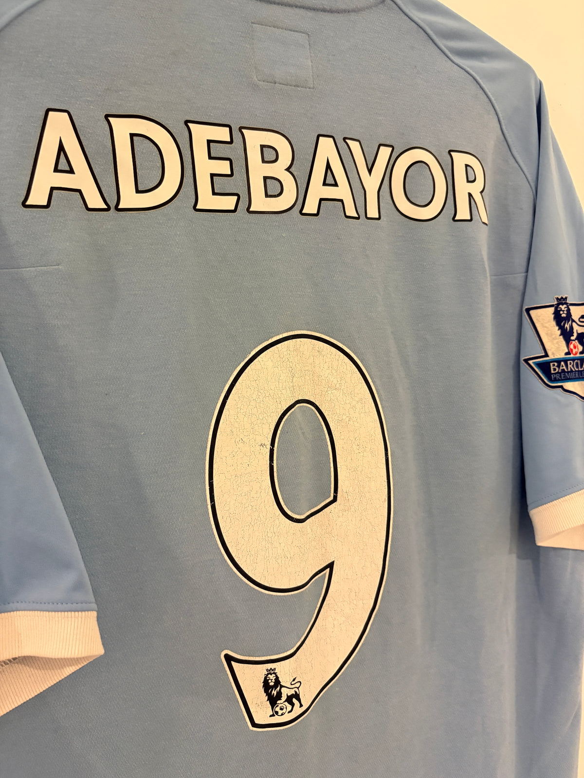 Manchester City Heim Trikot 2010/2011 40/M #9 Emmanuel Adebayor