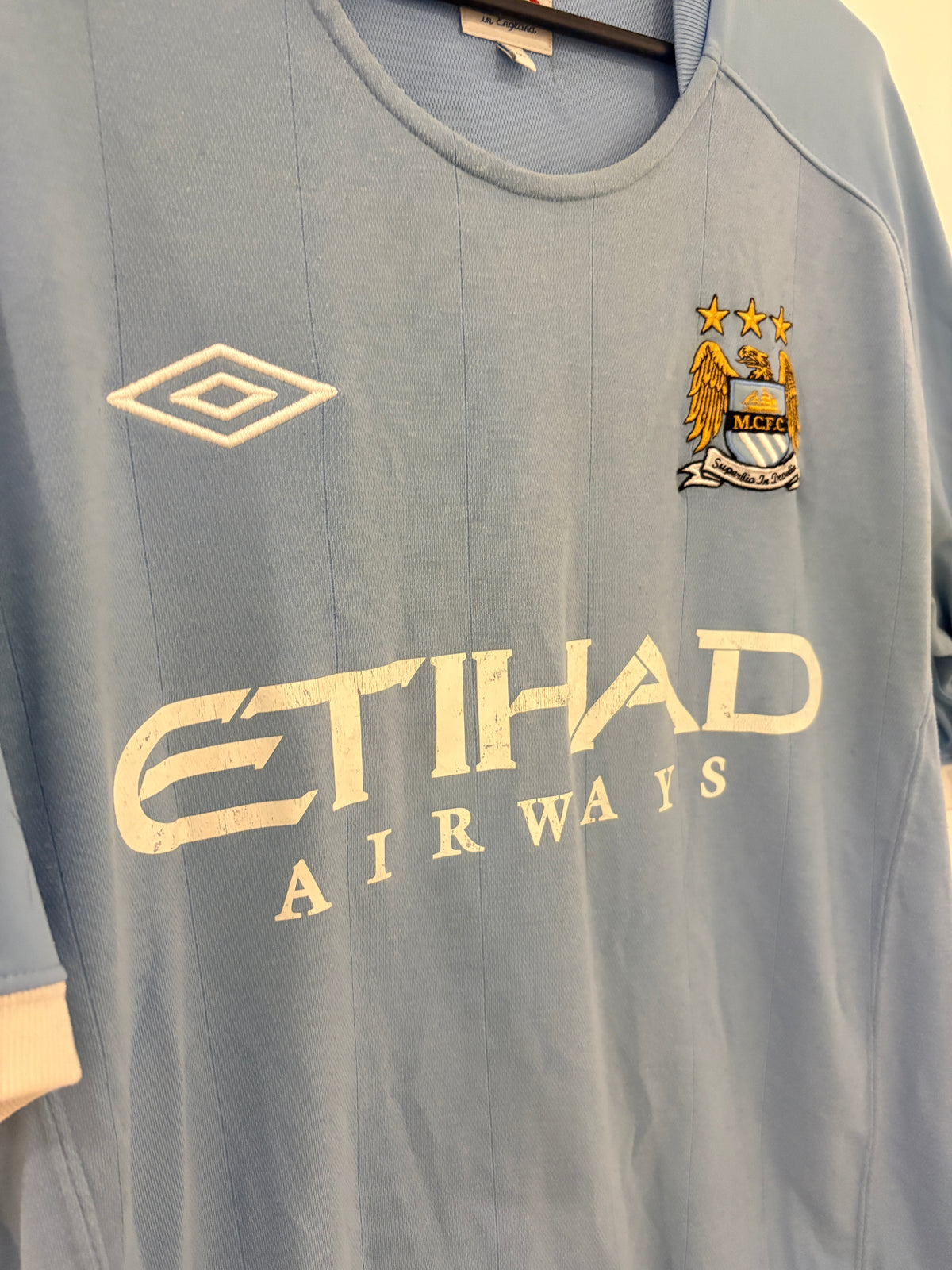 Manchester City Heim Trikot 2010/2011 40/M #9 Emmanuel Adebayor