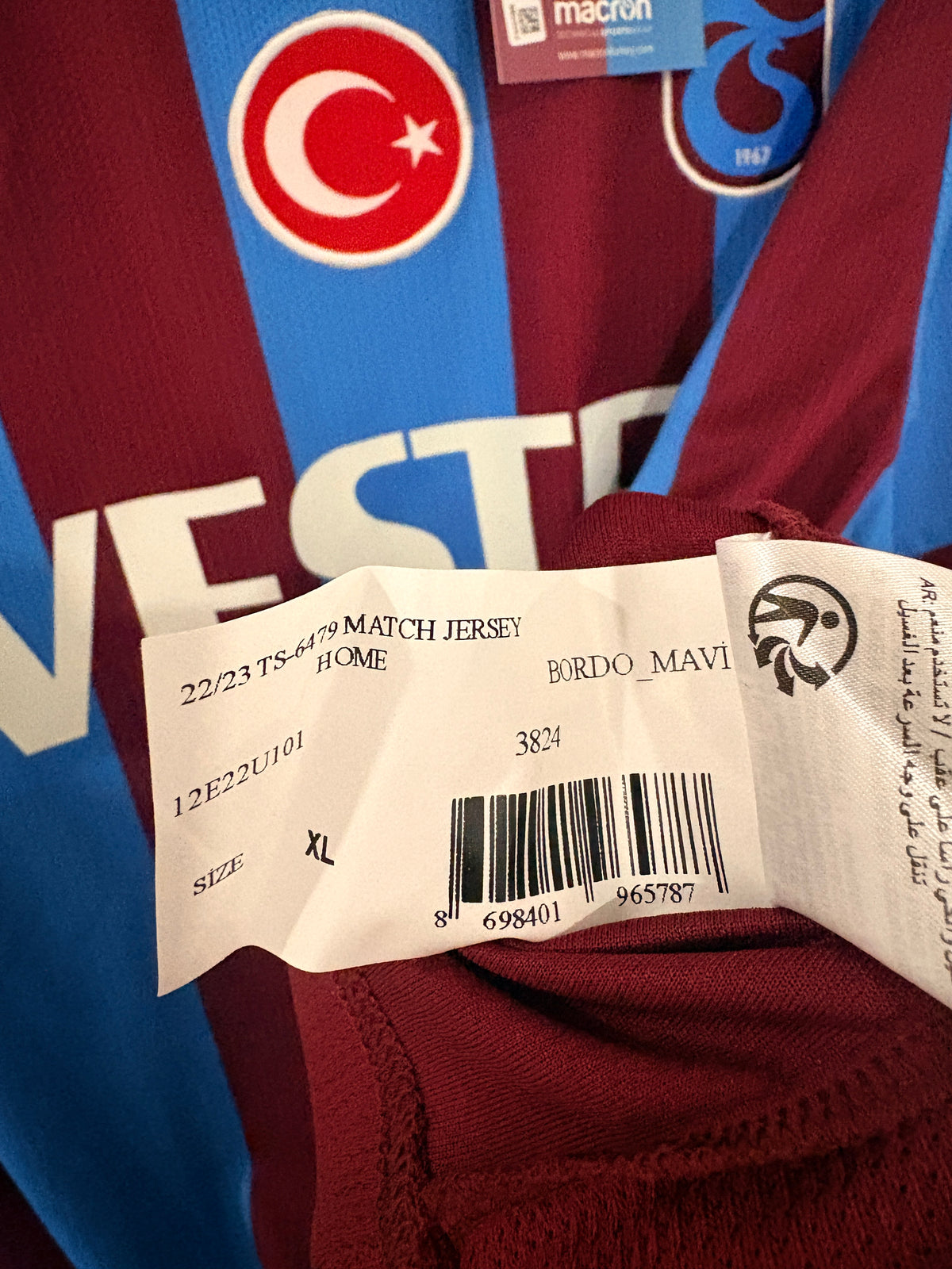Trabzonspor Heim Trikot 2022/2023 XL Neu mit Etikett/BNWT
