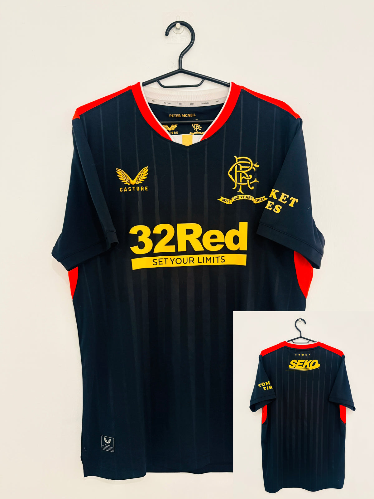 Glasgow Rangers Auswärts Trikot 150 Jahre Jubiläum 2021/2022 M