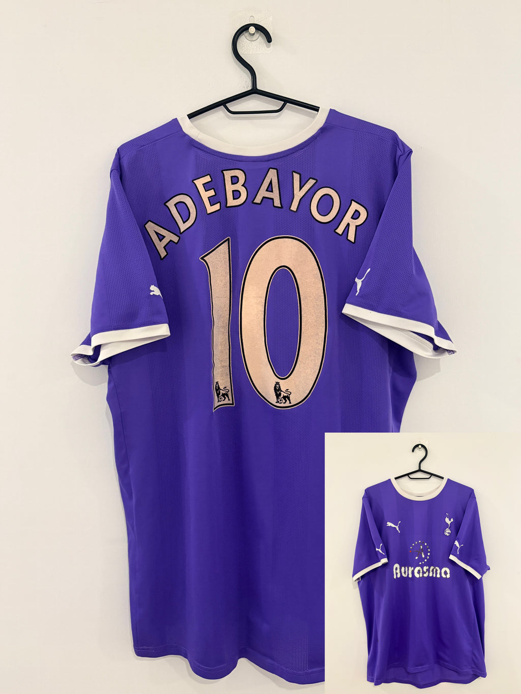 Tottenham Hotspur Auswärts Trikot 2011/2012 XL #10 Emmanuel Adebayor