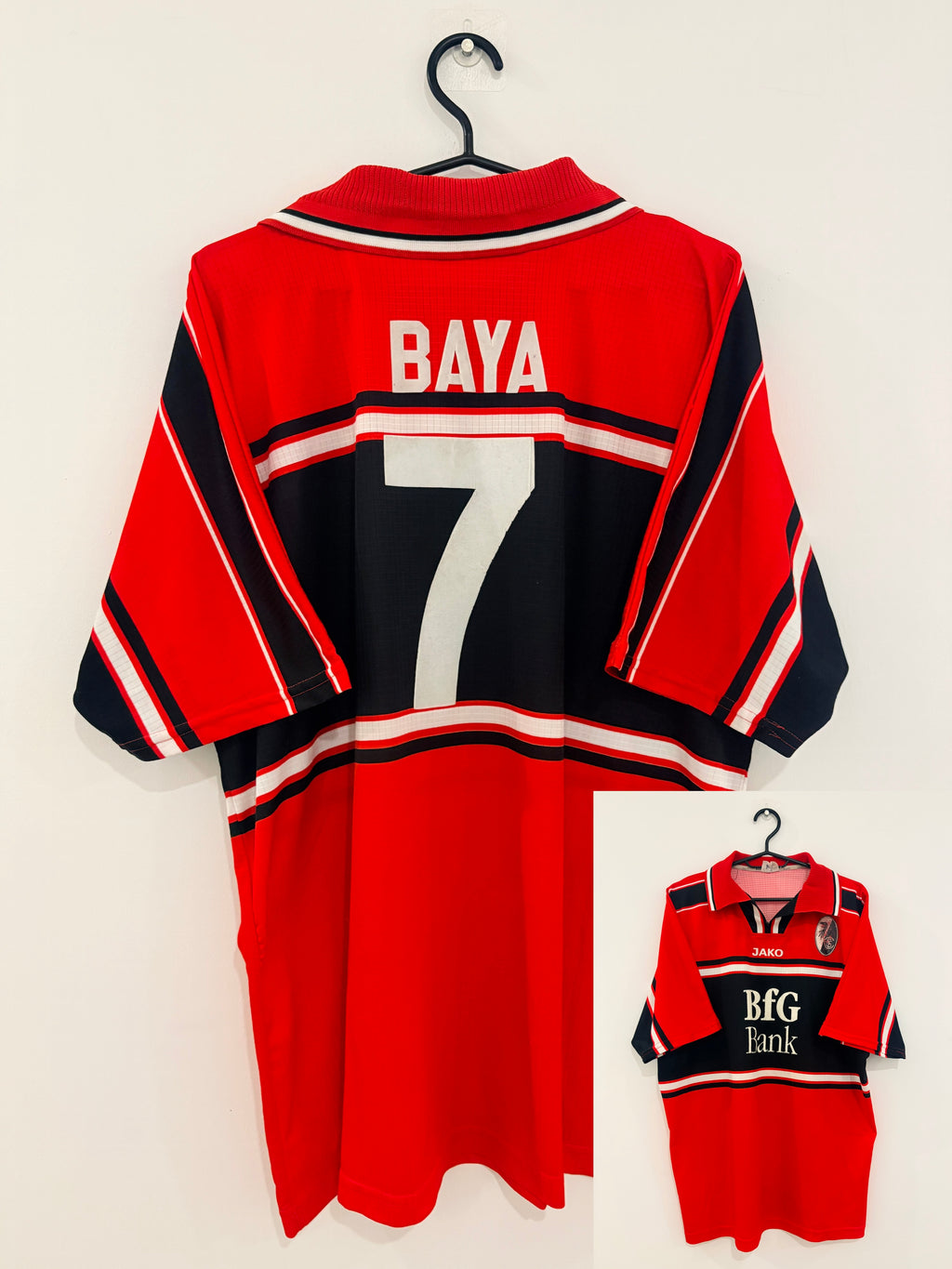 SC Freiburg Heim Trikot 1999/2000 XL #7 Zoubaier Baya