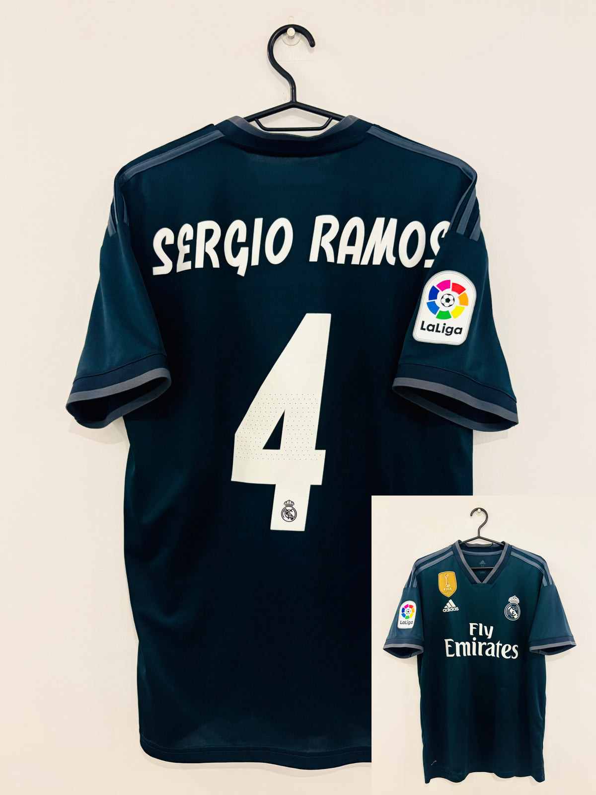 Real Madrid Auswärts Trikot 2018/2019 M #4 Sergio Ramos