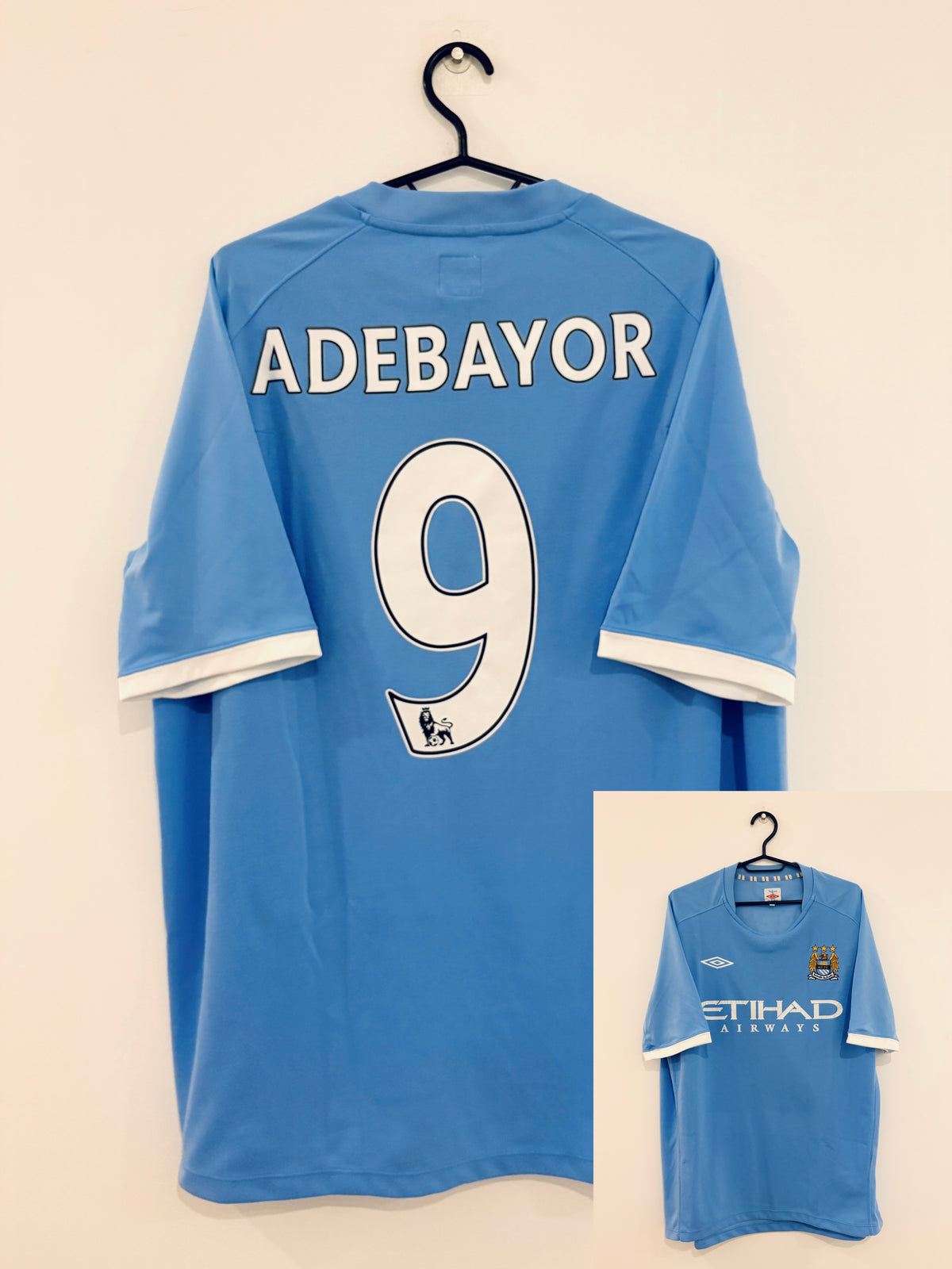 Manchester City Heim Trikot 2010/2011 46/XXL #9 Emmanuel Adebayor