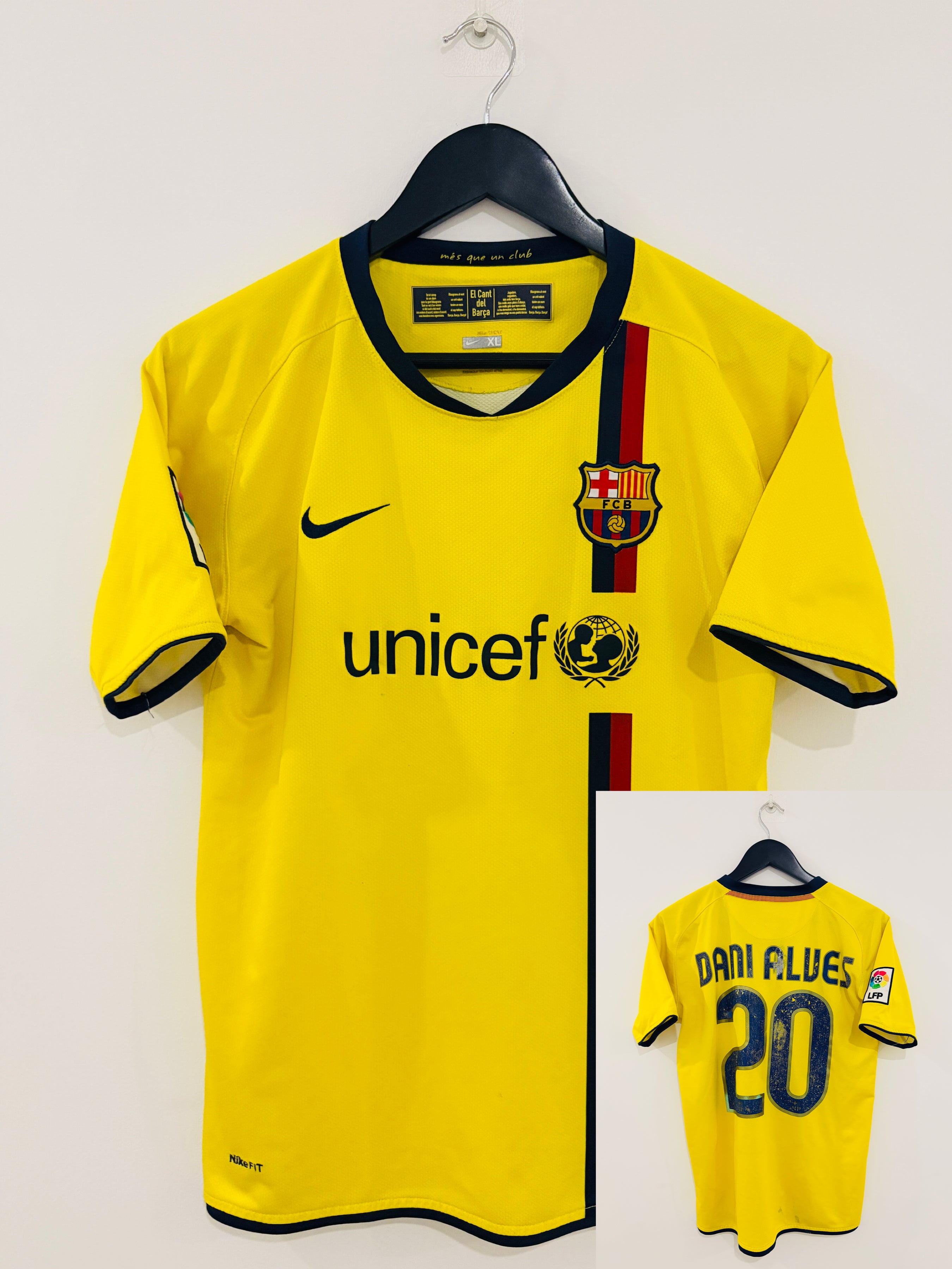 FC Barcelona Trikot 2007/2008 S / 176 #20 Dani Alves