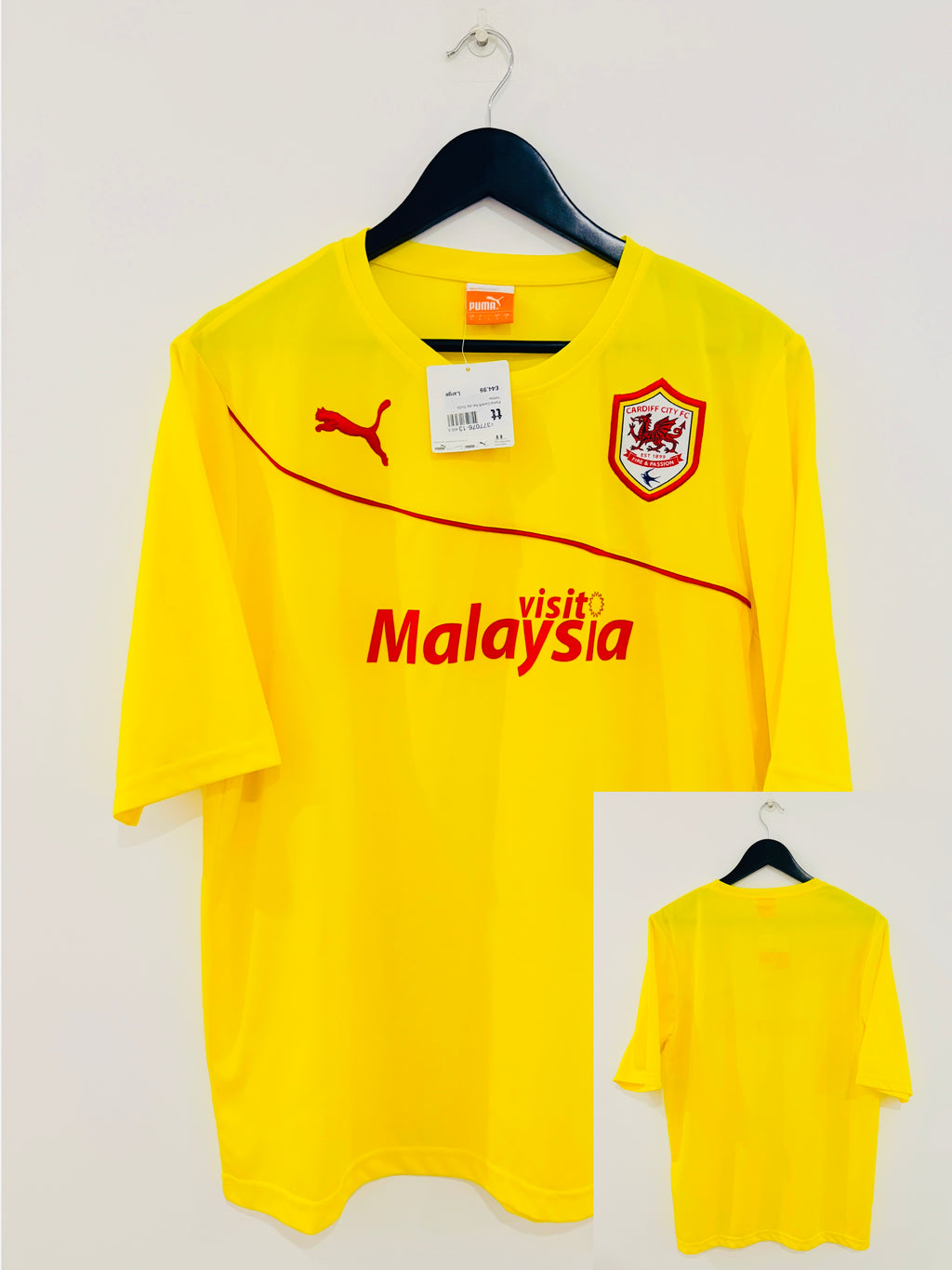 Cardiff City FC Auswärts Trikot 2013/2014 L Neu mit Etikett/BNWT