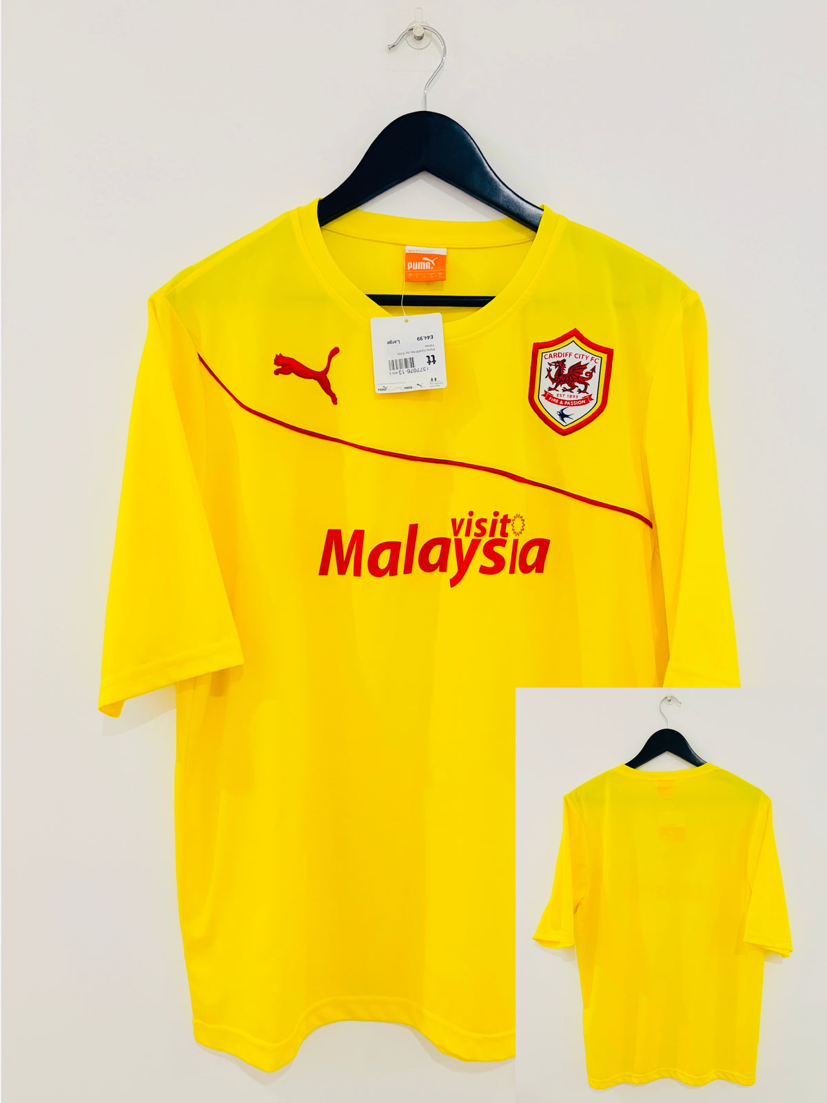 Cardiff City FC Auswärts Trikot 2013/2014 L Neu mit Etikett/BNWT