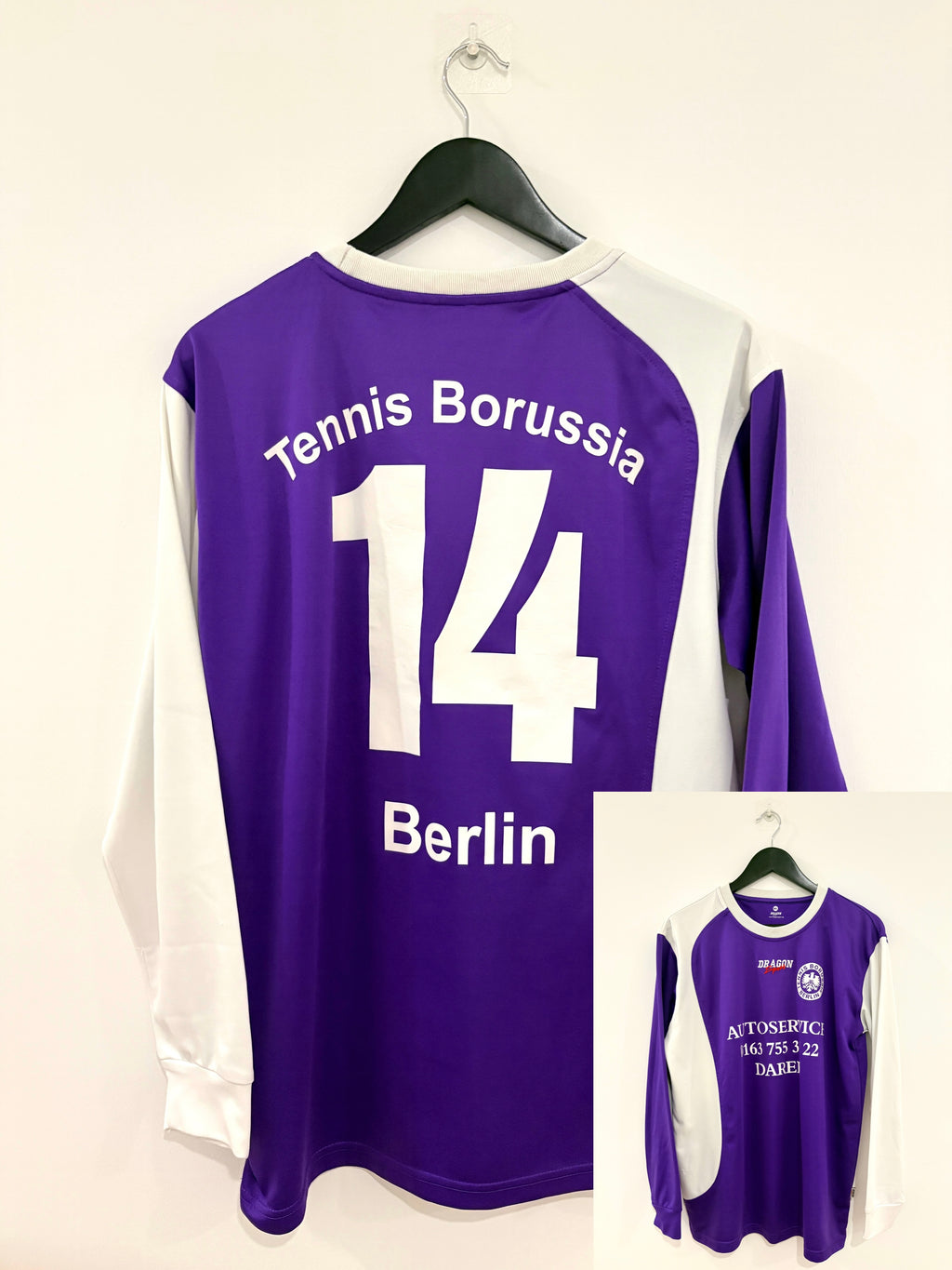 Tennis Borussia/TeBe Berlin Heim Langarm Trikot 2005-2008 M #14