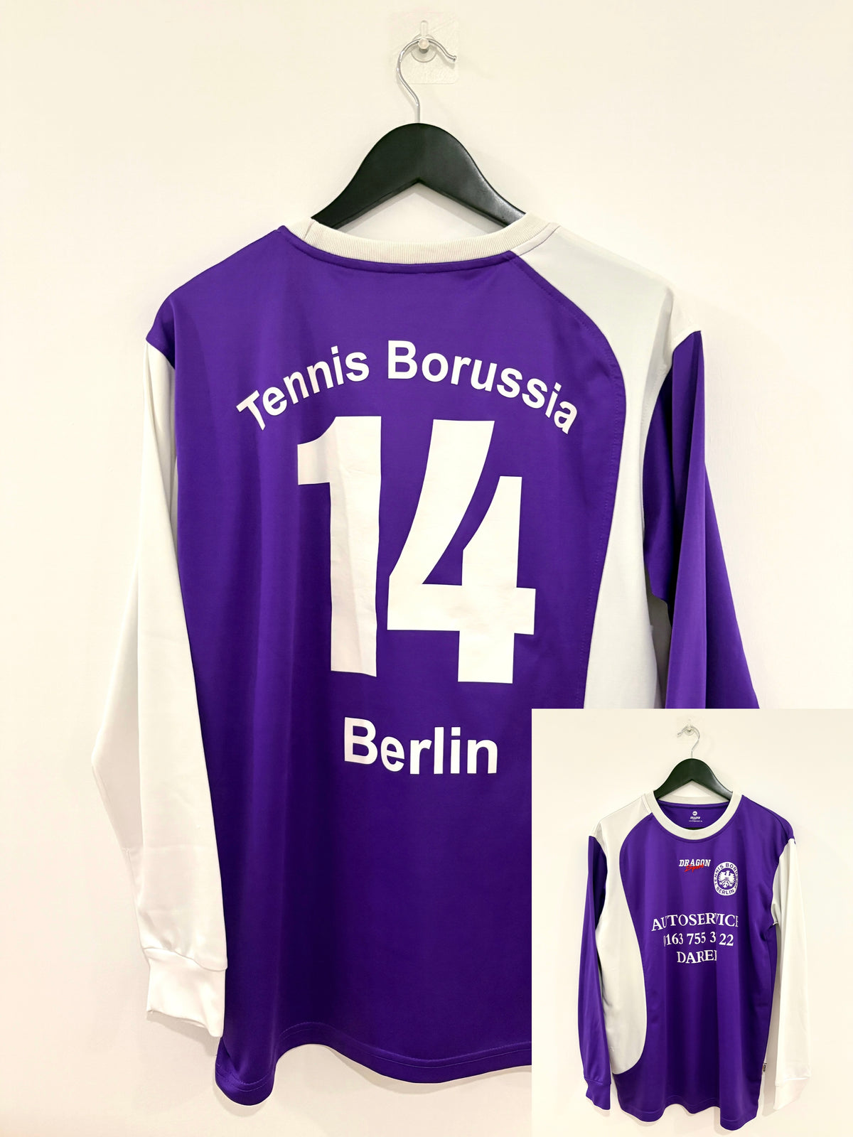 Tennis Borussia/TeBe Berlin Heim Langarm Trikot 2005-2008 M #14