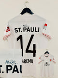 FC St. Pauli Auswärts Trikot 2021/2022 XL #14 Afeez Aremu + Autogramm
