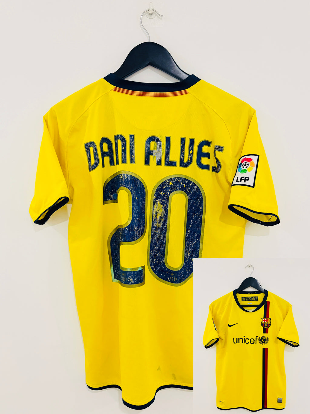 FC Barcelona Jersey 2007/2008 S / 176 #20 Dani Alves