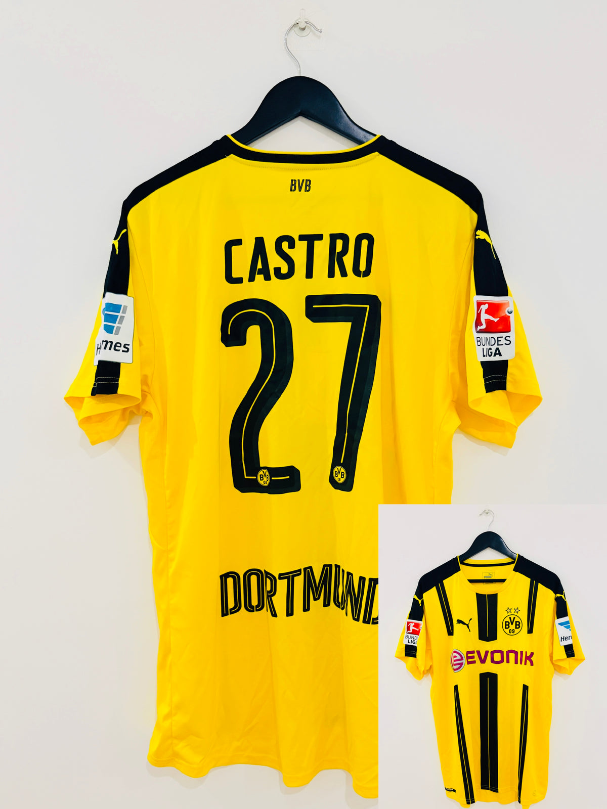 Borussia Dortmund/BVB Heim Trikot 2016/2017 XL #27 Gonzalo Castro