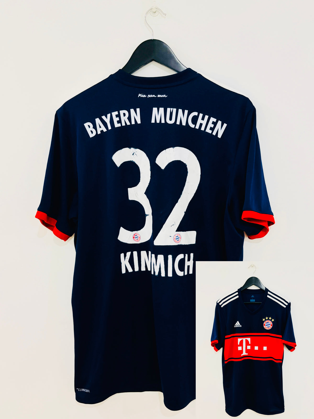 FC Bayern München Auswärts Trikot 2017/2018 L #32 Josuha Kimmich
