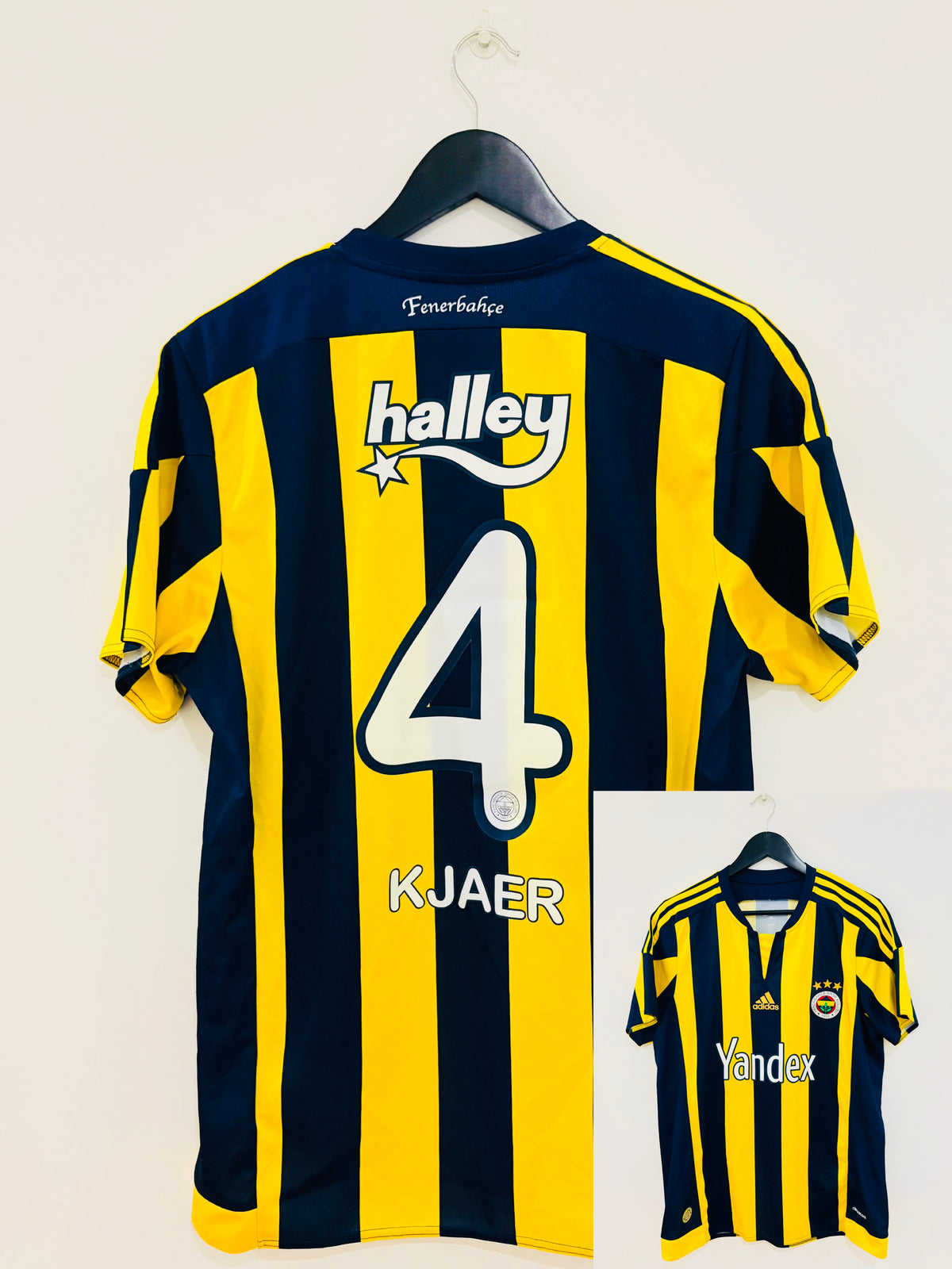 Fenerbahce Istanbul Heim Trikot 2015/2016 L #4 Simon Kjaer