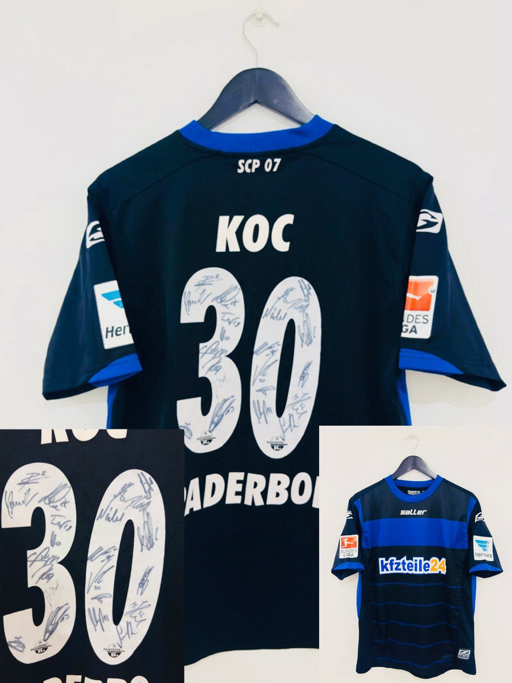 SC Paderborn 07 Jersey 2014/2015 M #30 Süleyman Koc + Autographs