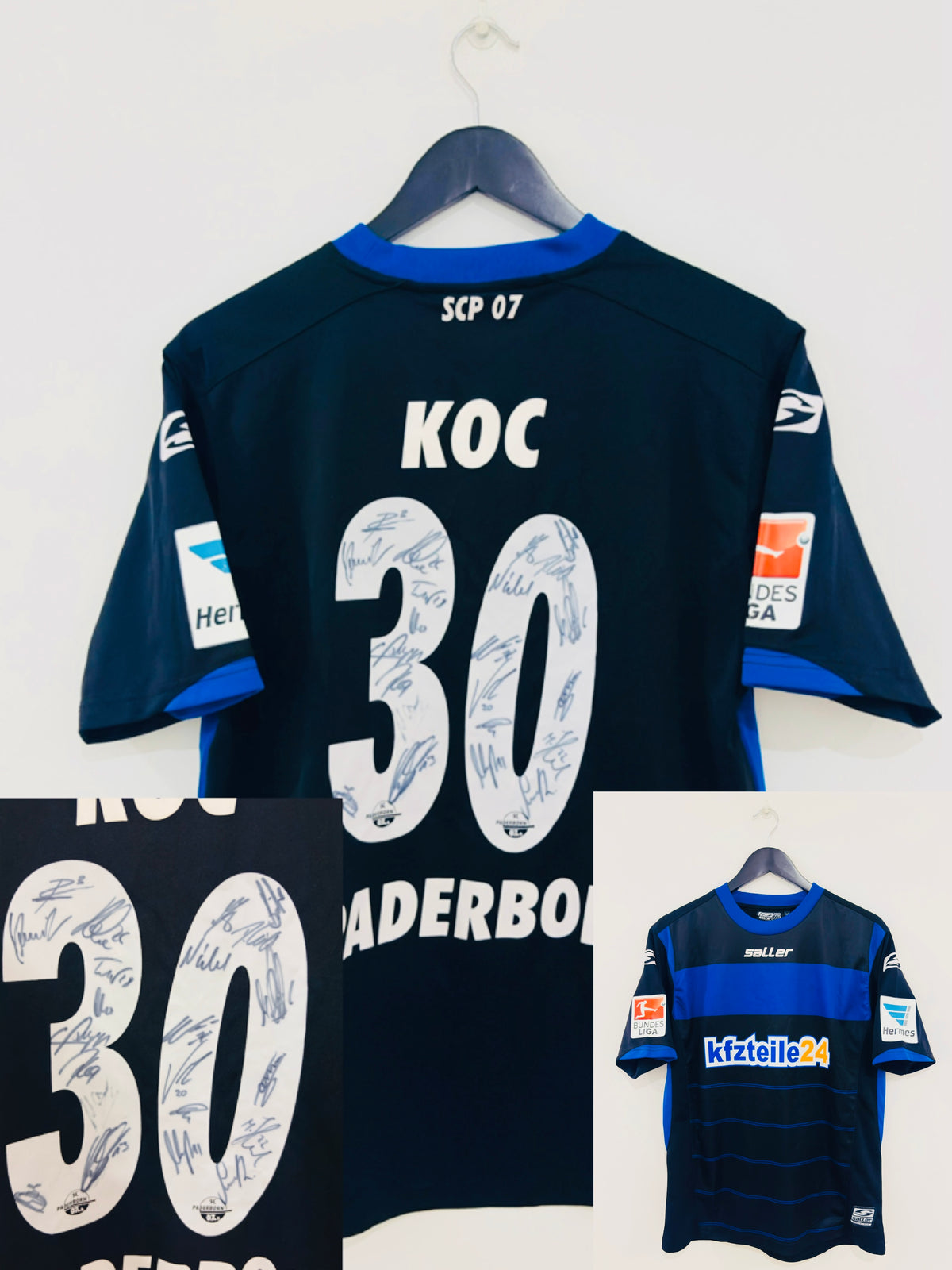SC Paderborn 07 Heim Trikot 2014/2015 M #30 Süleyman Koc + Autogramme