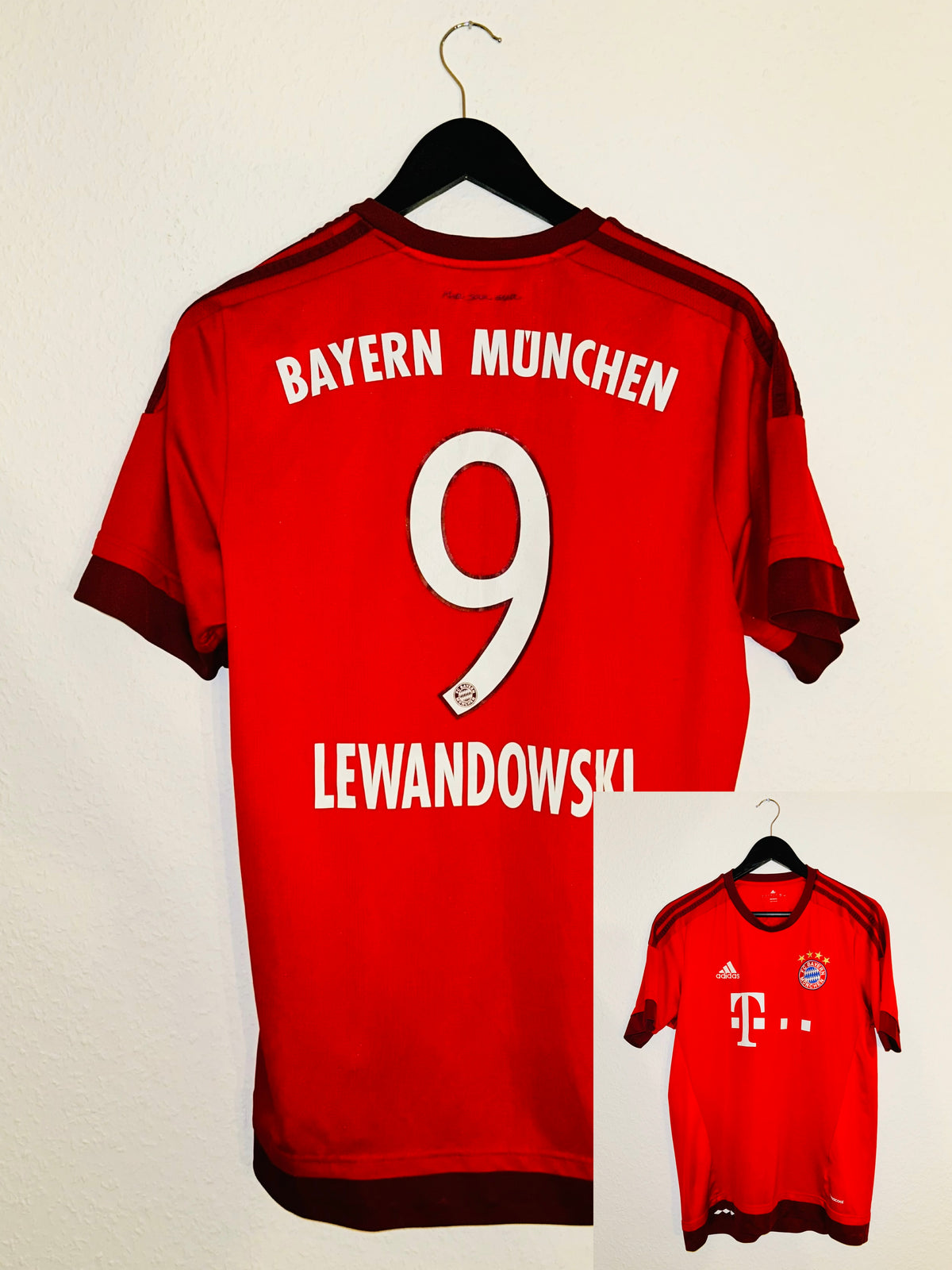 FC Bayern München Heim Trikot 2015/2016 L #9 Robert Lewandowski