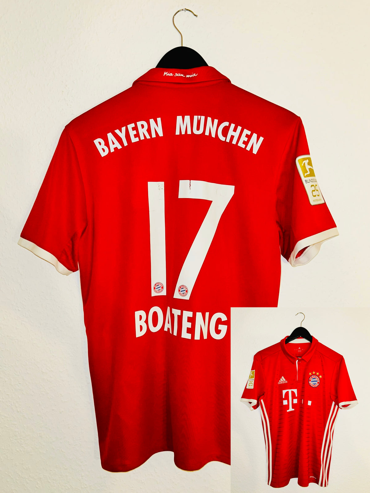 FC Bayern Munich Jersey 2016/2017 M #17 Jerome Boateng