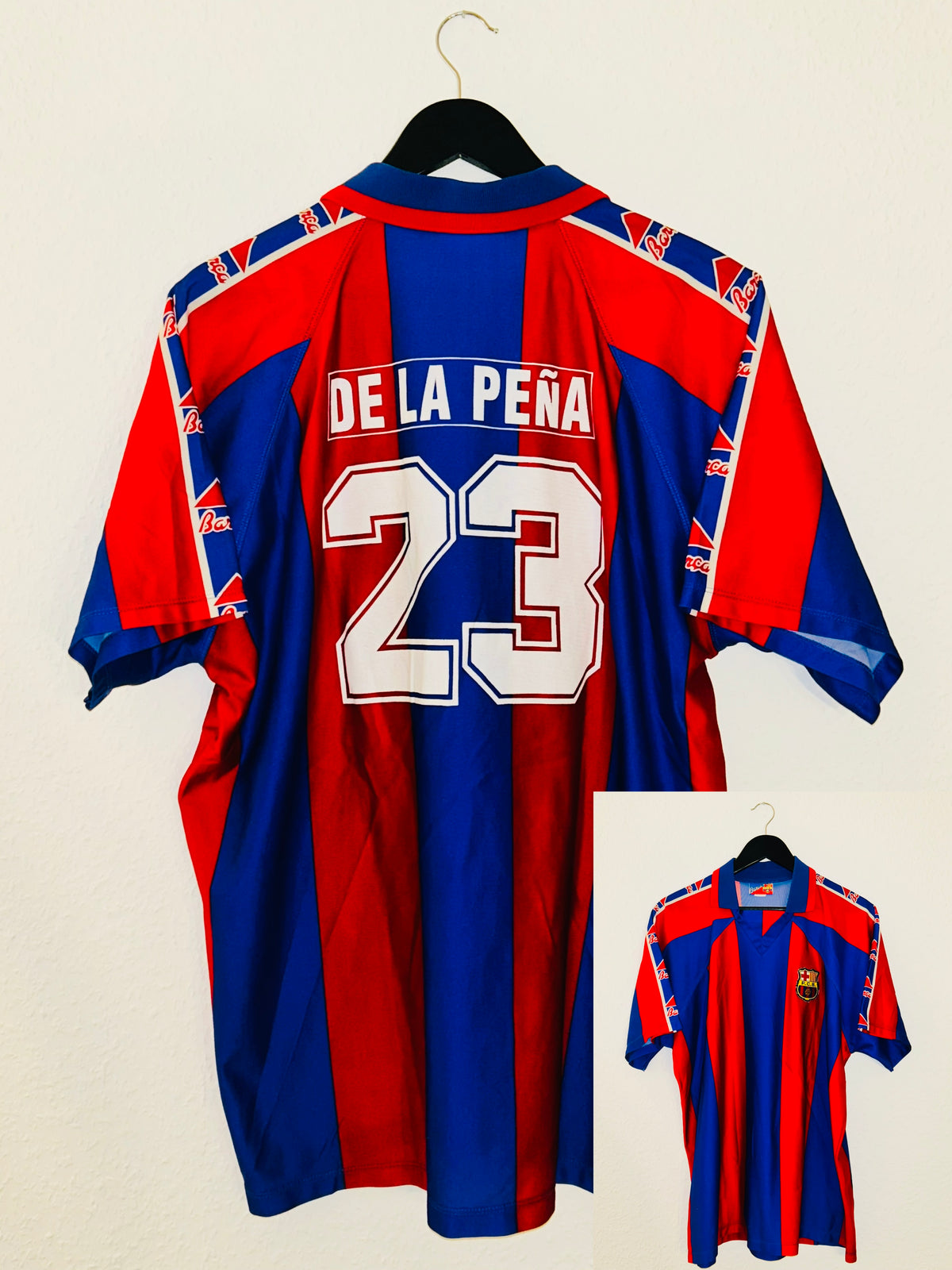 FC Barcelona Heim Trikot 1995/1996 XL #23 De La Pena