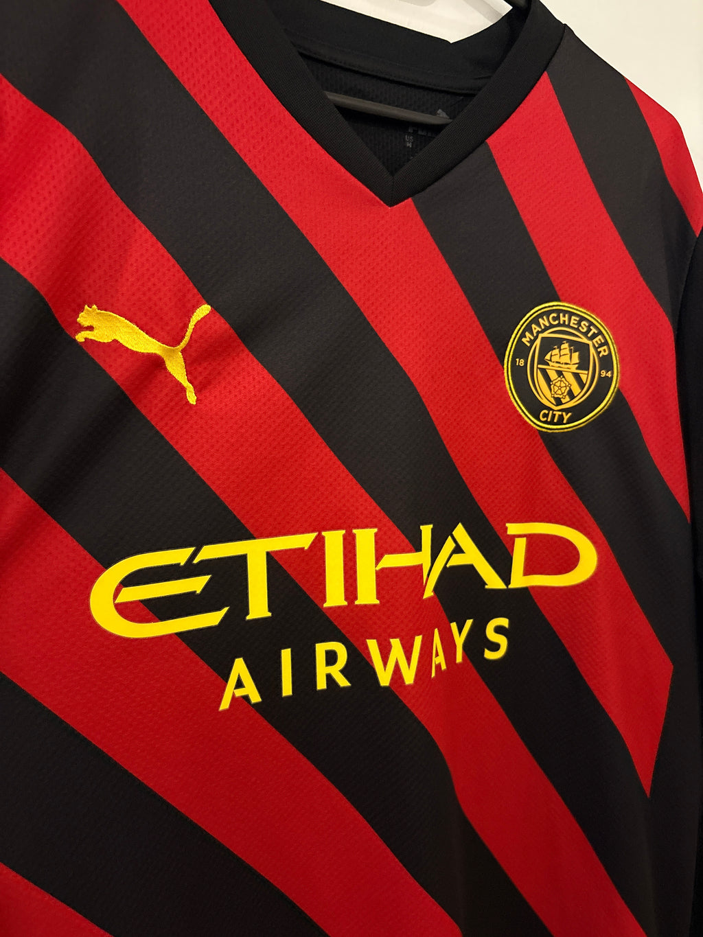 Manchester City Auswärts Langarm Trikot 2022/2023 M #17 Kevin De Bruyne