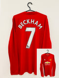 Manchester United/ManU Heim Langarm Trikot 2016/2017 M #7 David Beckham