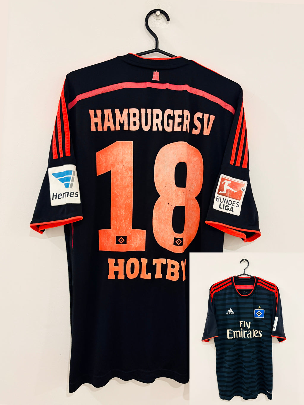 Hamburger SV/HSV Auswärts Trikot 2014/2015 L #18 Lewis Holtby
