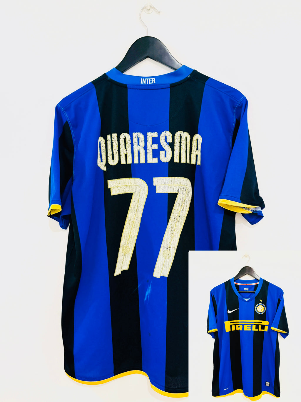 Inter Mailand/Milan Heim Trikot 2008/2009 L #77 Ricardo Quaresma