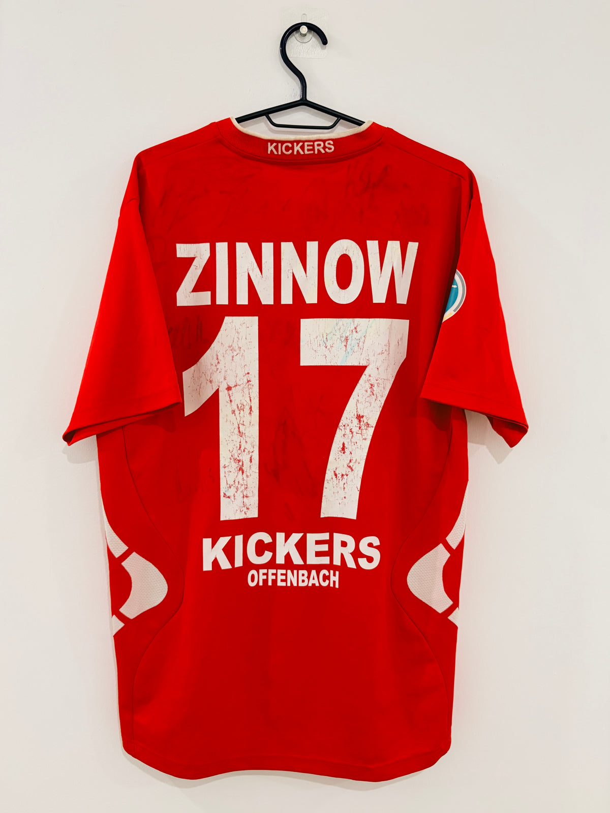 Offenbacher Kickers Heim Trikot 2008/2009 L #17 Stefan Zinnow + Autogramme