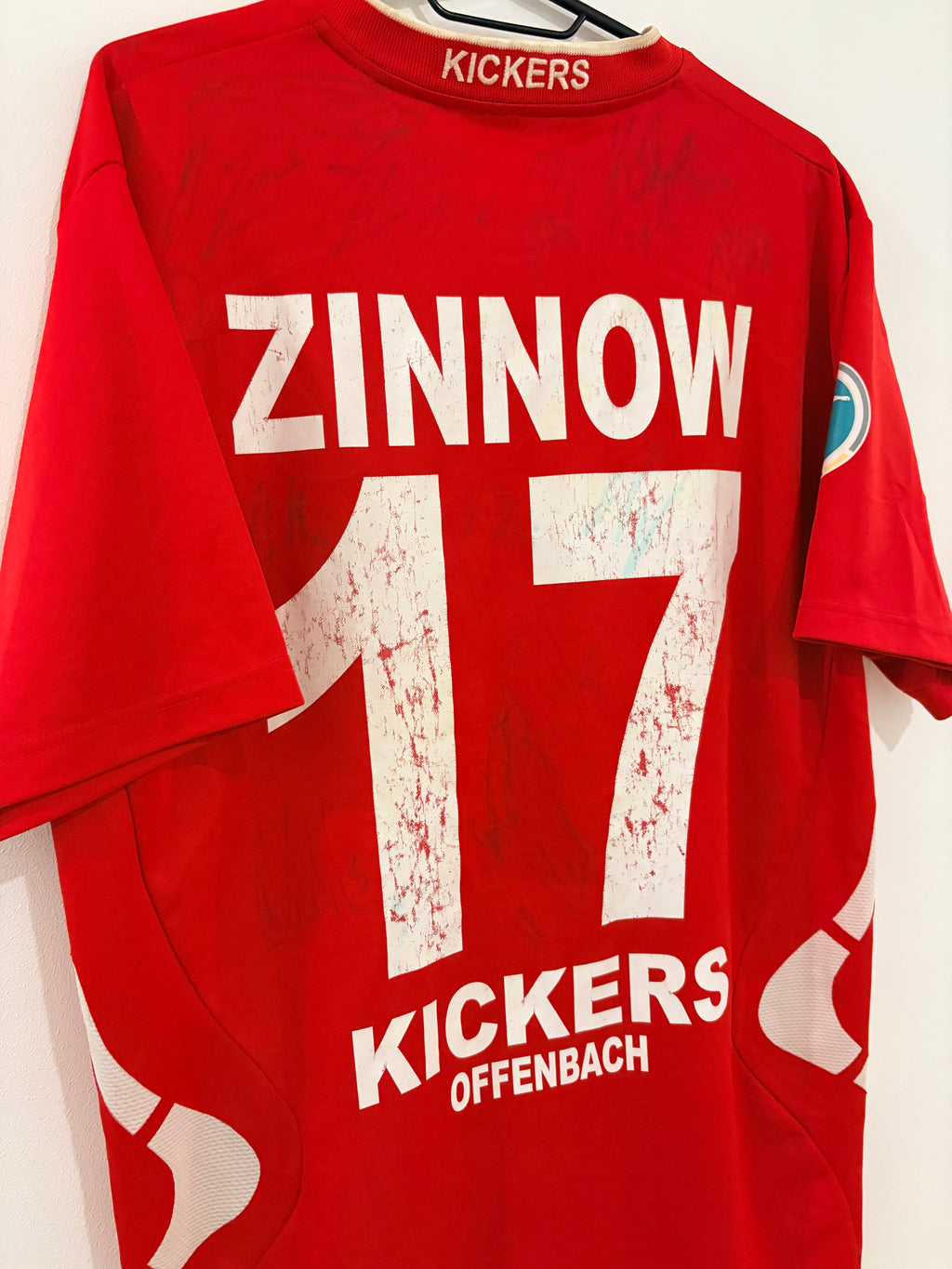 Offenbacher Kickers Heim Trikot 2008/2009 L #17 Stefan Zinnow + Autogramme