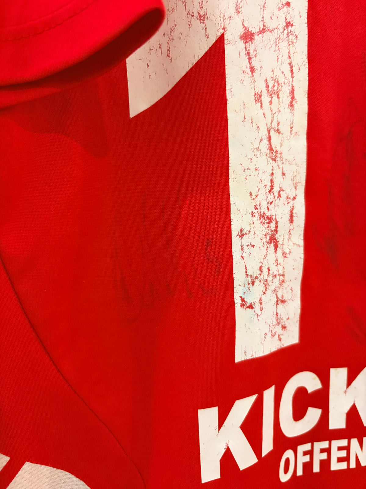 Offenbacher Kickers Heim Trikot 2008/2009 L #17 Stefan Zinnow + Autogramme