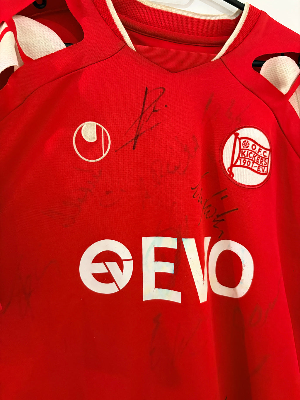 Offenbacher Kickers Heim Trikot 2008/2009 L #17 Stefan Zinnow + Autogramme