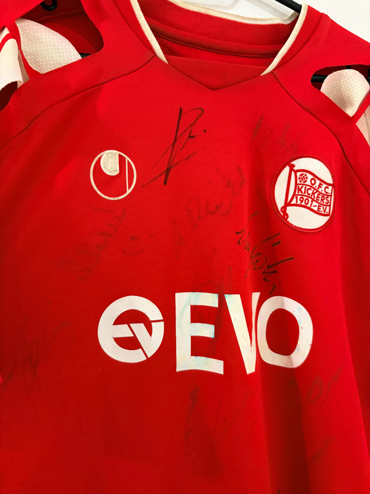 Offenbacher Kickers Heim Trikot 2008/2009 L #17 Stefan Zinnow + Autogramme