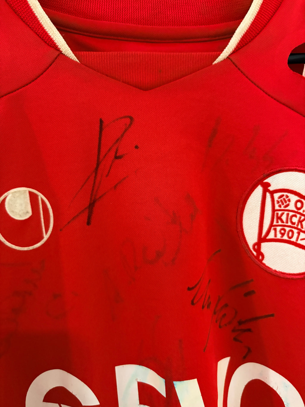 Offenbacher Kickers Heim Trikot 2008/2009 L #17 Stefan Zinnow + Autogramme
