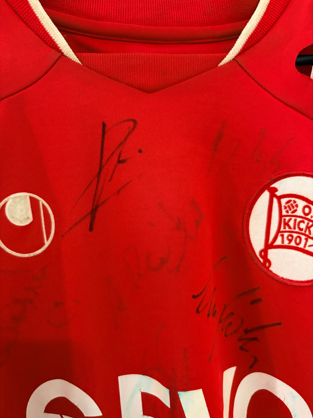 Offenbacher Kickers Heim Trikot 2008/2009 L #17 Stefan Zinnow + Autogramme