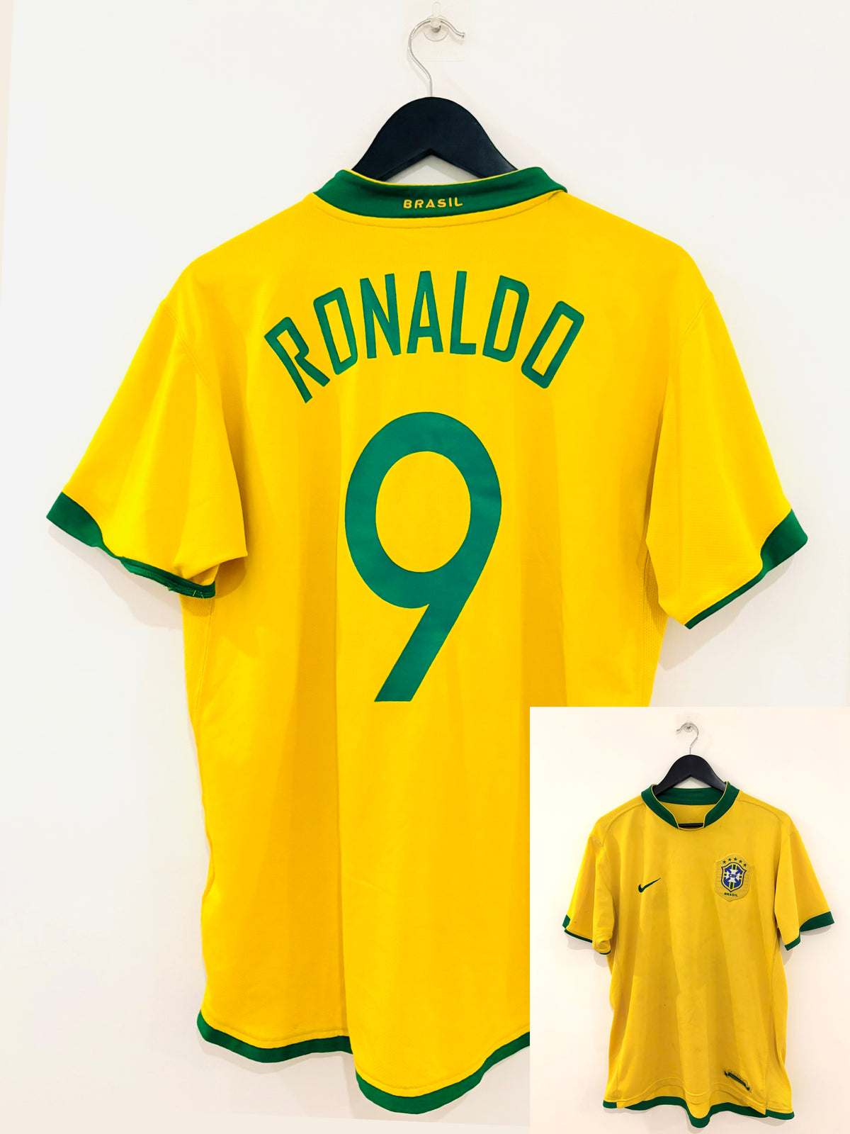 Brasilien/Brazil Heim Trikot 2006 L #9 Ronaldo (Nazario)