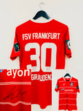 FSV Frankfurt Auswärts Trikot 2016/2017 M #22 Fabian Graudenz Matchworn + Autogramm